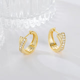 BANGALO 14K Gold Earrings for Women Good Huggie Earrings 17mm