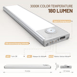 6 Pack Under Cabinet Lights Wireless, 32 LED Motion Sensor Light Indoor Rechargeable Magnetic Closet Lights Battery Operated, Under Counter Lights for Kitchen, Wardrobe, Stairs, Warm Light
