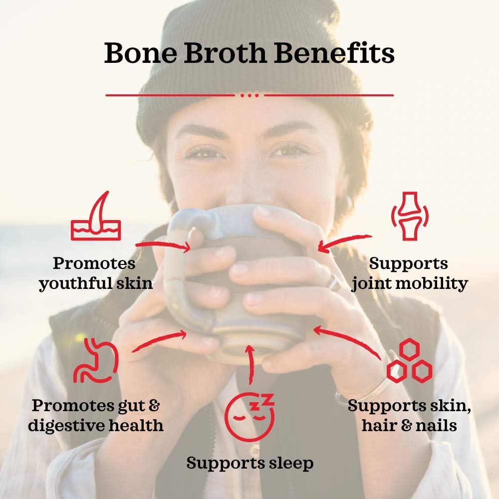 Beef Bone Broth Soup by Kettle and Fire, Pack of 4, Keto Diet, Paleo Friendly, Whole 30 Approved, Gluten Free, with Collagen, 10g of protein, 16.9 fl oz (Packaging May Vary)