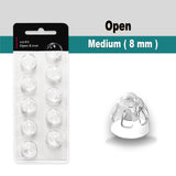 (Open Vent 8mm) Hearing Aid Domes for Oticon Minifit, Oticon Ear Caps Replacements Parts AccessoriesDomes for Oticon Hearing Aid Supplies Cleaning Kits(30 Pcs)