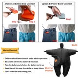 RHYTHMARTS Black Inflatable Costume Full Body Suit Halloween Christmas Costumes Fancy Dress Adult (Black)