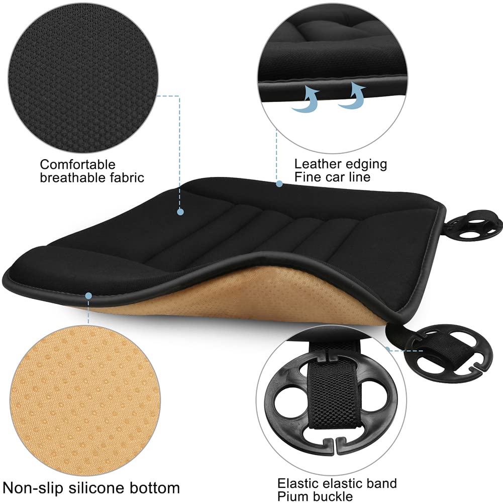 ACBAGI Car Seat Cushion Driver Seat Cushion with 1.2inch Comfort Memory Foam for Car, Office Chair and Home Chair