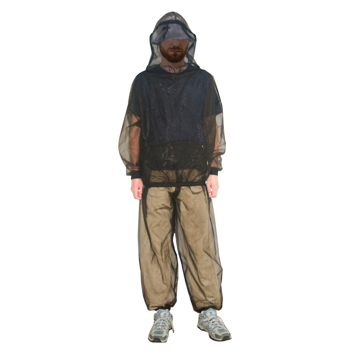South to East Mosquito Suit - Net Bug Mesh Pants & Jacket with Hood for Outdoor Protection from Bugs, Flies, Gnats, No-See-Ums & Midges - Mosquito Net Clothing for Men & Women with Carrybag, XL Size