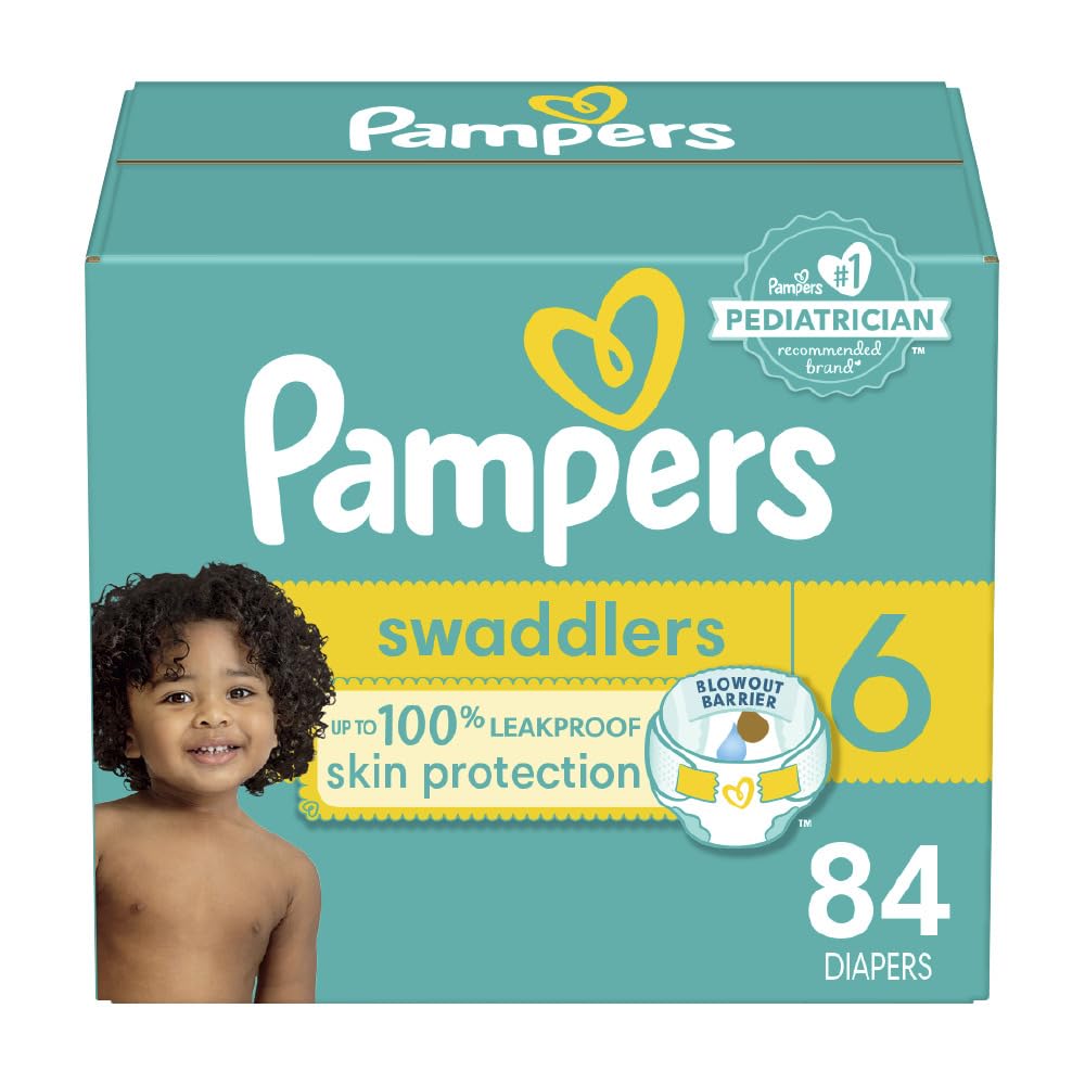 Pampers Baby Diapers - Swaddlers - Size 4, 66 Count, Ultra Absorbent Disposable Infant Diaper