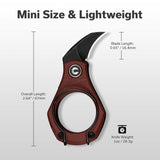 CIVIVI Pyrus Mini Keychain Knife (1 Piece), Small EDC Pocket Folding Box Cutter with 14C28N Blade & Ringed G10 Handle, Christmas Stocking Stuffers Gift for Men Women C23038-1, Burgundy