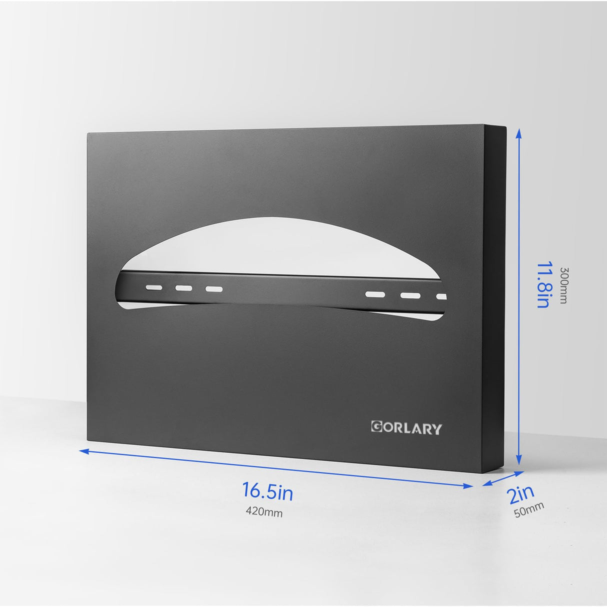 Toilet Seat Cover Dispenser Wall Mounted Stainless Steel Matte Black