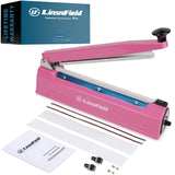 LinsnField Sealer Pro, Patented 8-inch Impulse Heat Sealer, 2-mm Sealing Width Super Heavy Duty Bag Sealing Machine with Extra 2 Replacements, 1Fuse Included, Dragon Fruit