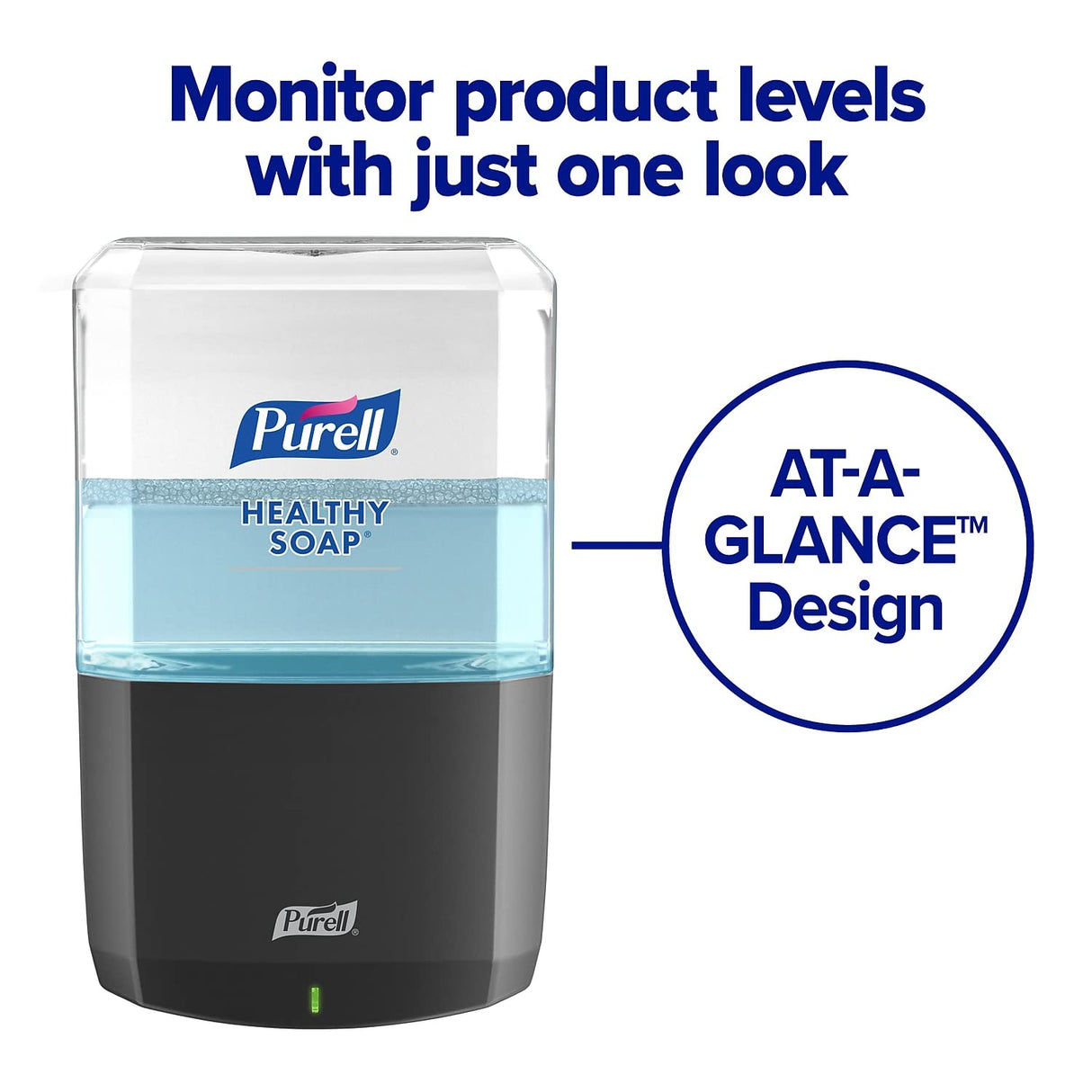 PURELL ES8 Automatic Soap Dispenser, Graphite, for 1200 mL PURELL ES8 HEALTHY SOAP Refills (Pack of 1) - 7734-01 - Manufactured by GOJO, Inc.