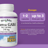Natural Factors Stress-Relax Pharma GABA 250 mg, Non-Drowsy Stress Support for Relaxation and Mental Focus, 60 Vegetarian Capsules