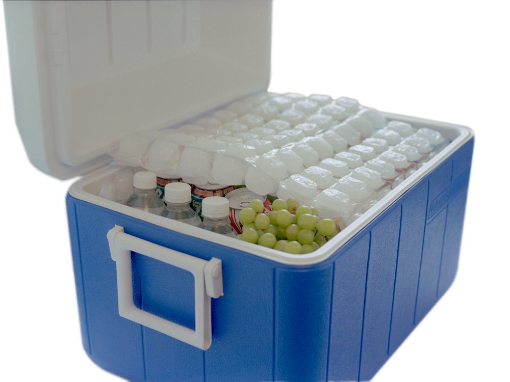 FlexiFreeze Refreezable Ice Sheets 4 Pack – Reusable Ice Packs for Coolers & Lunch Boxes (44 Cubes)