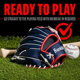 Franklin Sports Baseball + Softball Gloves - Field Master Adult + Youth Baseball + Softball Gloves - Right Hand + Left Hand Gloves - Infield + Outfield Mitts - Multiple Sizes + Colors