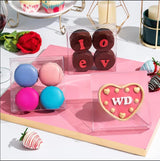 TEMLQPACK 100 Pack 4x4x1.2inch Clear Single Cookies Boxes Small Bakery Boxe Macaron Boxes Brownie BoxesPastry Boxe for Easter Mother's Father's Christmas Birthday Day