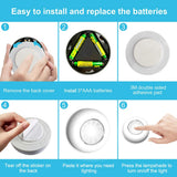 VICOX Tap Light Push Lights, 84-Pack Small Bright LED Puck Light Touch Night Lights Battery Operated Stick on Light for Closet Kitchen Cabinet Classroom DIY Letter Lights Holiday Party Decorations