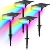 Consciot Solar Spot Lights Outdoor, Halloween Lights, 170° Wide Beam