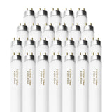 Konideke 25 Pack F32T8/841 Fluorescent Tube 48 Inch, T8 Fluorescent Light Bulb 4 Foot 32 Watt 4100K Cool White 2600 Lumens G13 Base