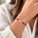 St Benedict Medal Red String Adjustable Bracelet for her Pulsera San Benito