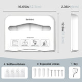 Bertreno Commercial Toilet Seat Cover Dispenser Wall Mount Half-Fold Toilet Seat Cover Holder for Restroom Commercial Bathroom White