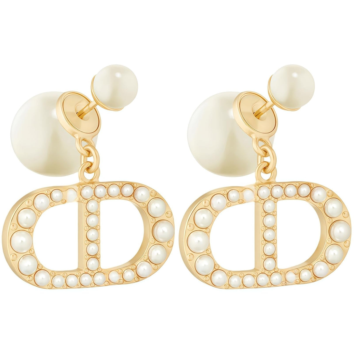 Merlinae 18K Gold Plated Copper Pearl Earrings Non-Allergenic Birthday Gift Baroque Exquisite Jewelry Shining And lustrous Earrings For Women