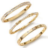 Pearich 14K Gold Filled Rings for Women, Gold Stackable Ring