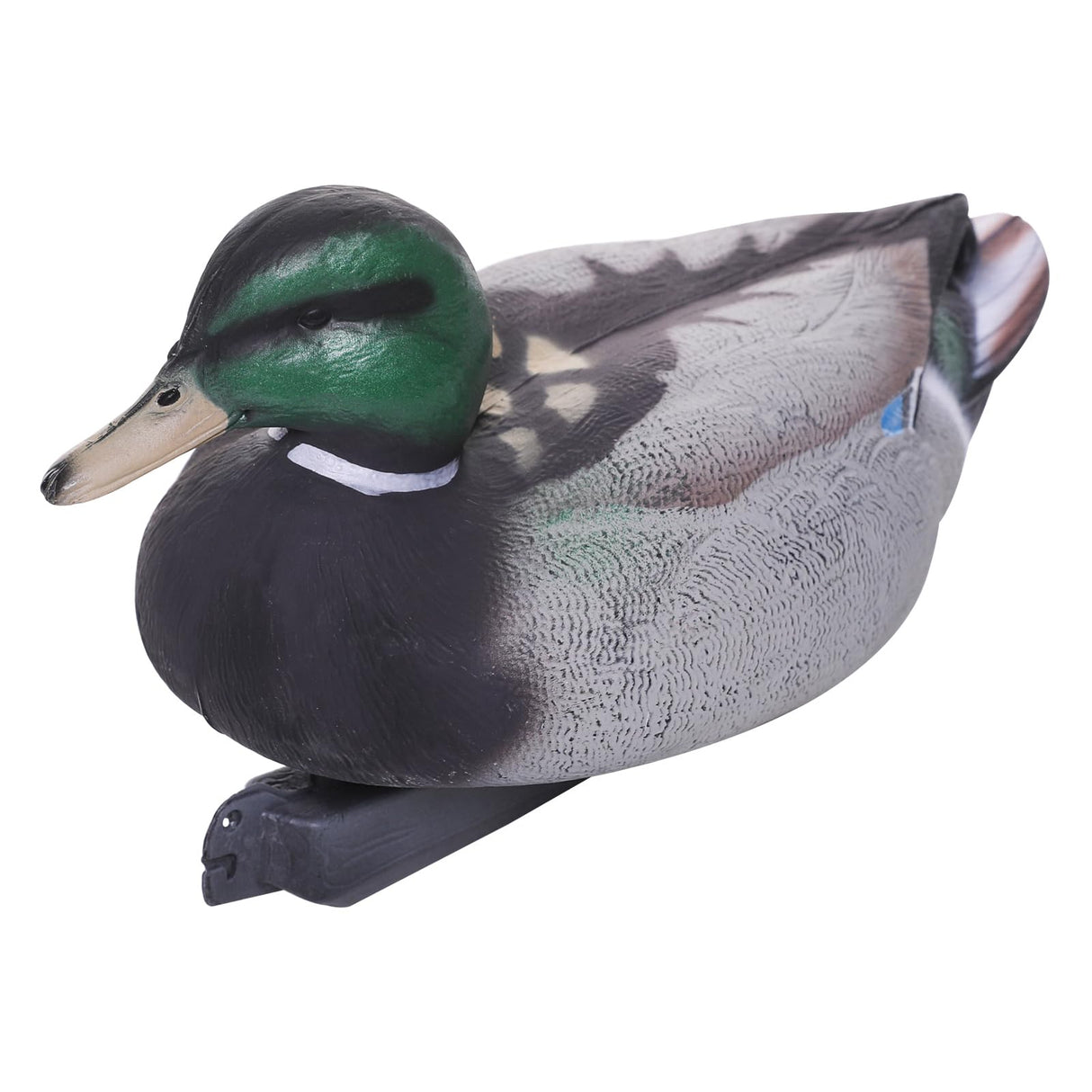 Cifavor 5 PCS Floating Mallard Duck Bait Set -2 Adult 3 Ducklings, Realistic Resin Floating Duck Bait Home Pack, Mallard Duck Bait Yard Pond Décor