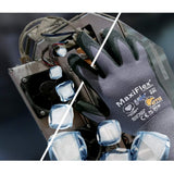 MaxiFlex 34-874 Ultimate Foam Nitrile Palm Coated Gloves, Gray, SMALL (Pack of 3 - Pairs)