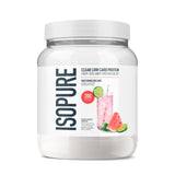 Isopure Clear Whey Isolate Protein Powder, Lactose Free, Gluten Free, Naturally Flavored, Watermelon Lime, 20g Protein Per Serving, 14.1 Oz, 16 Servings (Packaging May Vary)