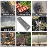Hardware Cloth 16'' x 10' 1/4 in Galvanized Wire Mesh Roll (23 GA) Chicken Wire Fence Roll for Chicken Pen/coop Fences, Screen mesh, Rabbit/Snake Fences, Poultry enclosures, Handicraft Making, etc.