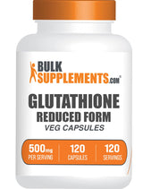 BulkSupplements.com Glutathione Reduced Capsules - Glutathione Supplement - Gluten Free, 1 Capsule Per Serving, 120 Capsules (Pack of 1)