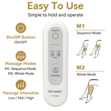 FIT KING Air Compression Leg Massager for Circulation to Relieve Pain, Swelling, Edema, RLS, Ideal Gift for Mom Wife (Extensions Included) - FSA HSA Eligible