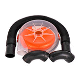 The Dustopper PRO, Low-Profile Dust Separator for Shop Wet/Dry Vacuums with at least 5HP. Includes High-Flow 90 Degree Sweep Elbows and Connection Hose. Fits Standard 5 Gallon Buckets, Made in USA