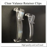 2.5 Inch Valance Clips, Clear Window Blind Clip for Horizontal Blinds, Fits 2.5 Inch Valance (6 PCS)