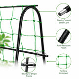 FOLLOOK Cucumber Trellis for Raised Garden Bed, 63x48inch, Black