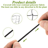 GBACHOOSE 2 Pack 5x5 ft Elastic Trellis Netting for Grow Tent, Heavy Duty Plant Support Net with Steel Hooks and 100 Zip Ties, Black Garden Trellis Net for Tomatoes, Cucumbers, Vines