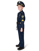 JOYIN Toy Halloween Kids Police Costume, Police Officer Costume for Boys, Kids Cop Outfit with Toy Accessories for Unisex Halloween Pretend Roleplay, Themed Party (Small, 5-7 yrs)