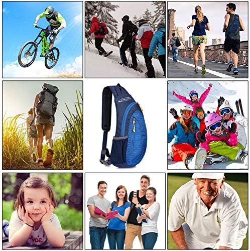 G4Free Sling Bags Men and Women Shoulder Backpack Small Crossbody Chest Sling Backpack (Blue)