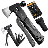 RoverTac 19-in-1 Multi-Tool Axe with Knife, Hammer, Saw, Screwdrivers, Bottle Opener, Nylon Sheath, Camping Tool Survival Gear, Gifts for Men, Dad Gifts, Husband Christmas Stocking Stuffers