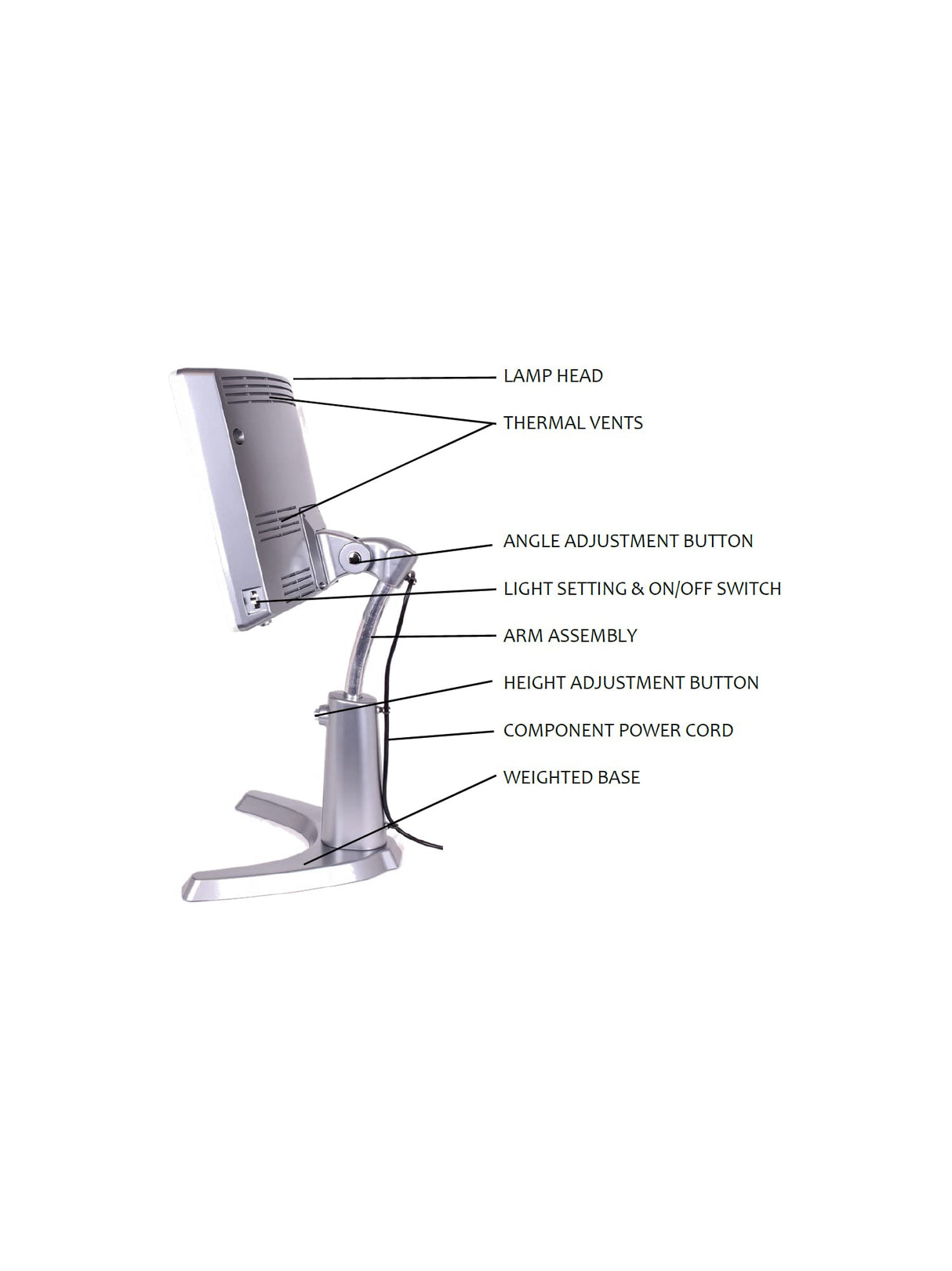 Carex Day-Light Classic Plus Sunlight Therapy Lamp - 10000 LUX Therapy Lamp at 12 Inches, LED Bright White Light with Adjustable Height and Brightness Levels for Mood, White