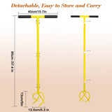 BARAYSTUS Garden Hand Tiller Garden Claw Twist Tiller Cultivator Tiller Soil Loosener Lawn Aerator Areator Loosen, Rototiller, Garden Bed and Plant Box Cultivator, Garden Tools.