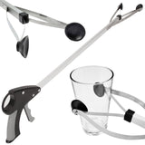 Vive Suction Cup Grabber Reacher 32" - Elderly Grab It Reaching Pickup Tool Heavy Duty for Seniors - Trash, Sticks, Litter Picker Upper - Extra Long Reach Handle & Handy Extension Arm Claw