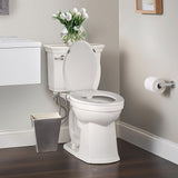 Clirass Elongated Bidet Toilet Seat with Quiet-Close, Non-Electric Bidet Mode with Dual Nozzles, Fit Elongated Toilet Seat, Adjustable Water Pressure with Brass inlet (Elongated)