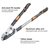 AIRAJ 27-37'' Extendable Anvil Loppers,Tree Trimmer Heavy Duty with Compound Action,Branch Cutter with 2” Cutting Capacity,Chops Thick Branches Ease,Garden Lopper for Gardening Pruning Shears