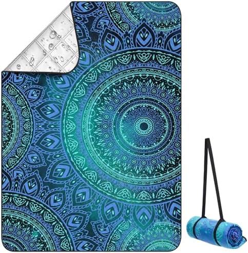 ICOSY Picnic Blankets Beach Blanket, Waterproof Outdoor Blanket Sandproof Picnic Camping Mat Camping Essentials 78" x 59"