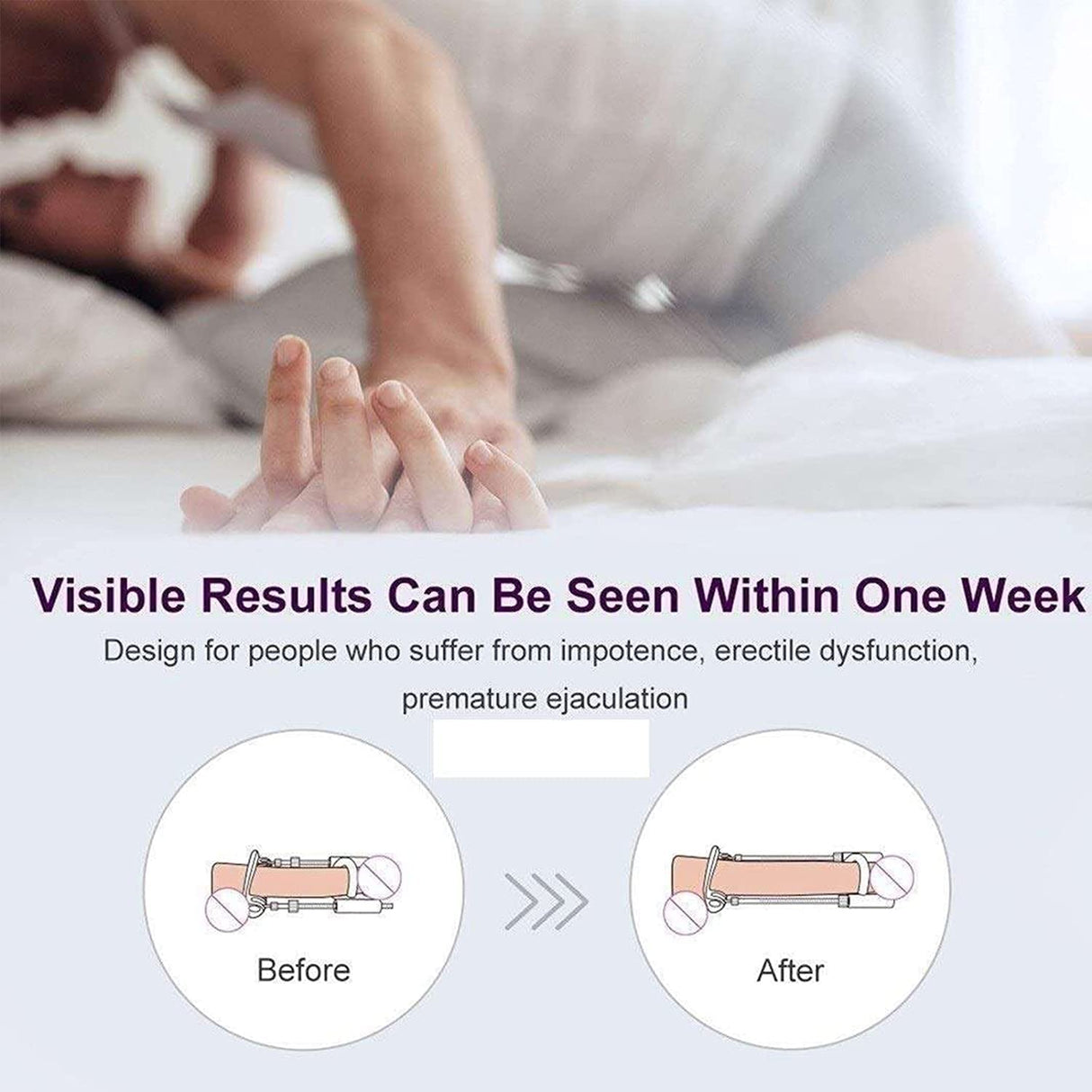 Penile Traction Devices for Men Massage Kit Massage Men's Bracket Kit Physical Increase Size