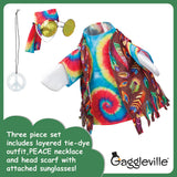 Gaggleville Hippie Goose Outfit, Fits Large 23" H Statue, by Fox Valley Traders
