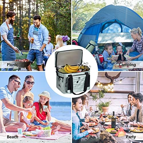 Maelstrom Soft Cooler Bag,Collapsible Soft Sided Cooler,24/30/60/75 Cans Beach Cooler,Ice Chest,Large Leakproof Camping Cooler,Portable Travel Cooler for Grocery Shopping,Camping,Road Trips