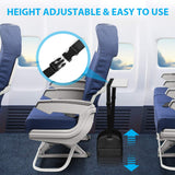 Airplane Footrest Made with Premium Memory Foam - Airplane Travel Foot Hammock, No Clashing Foot Hammock & Portable Plane Leg Rest, Provides Relaxation and Comfortable for Long Flight