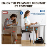 CasaZenith Foot Rest, Six Heights Adjustable Foot Rest for Under Desk at Work, Ergonomic Foot Stool for Under Office Desks, Under Desk Footrest with Foot Massage Roller, Office Leg Rest (Classics)