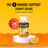 Airborne 750mg Vitamin C Immune Support Supplement Gummies for Adults, Zesty Orange Flavor, Gluten Free Crafted Blend with Powerful Antioxidants Vitamins A C & E, 63 Gummies (3 Pack)