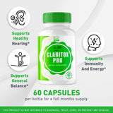 Claritox Pro, Claritox Pro Support Supplement Pills, Claritox Pro Reviews, Claritox Pro Capsules, Claritox Pro Capsule Support Supplement - Advanced Pill Formula, 60 Capsules for 1 Month