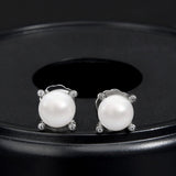 Myshiwu Designer Inspired Twisted Cable Wire Imitation Pearl Stud Earrings for Women Antique Fashion Brand Jewelry Gift (Twisted Cable Pearl Stud)
